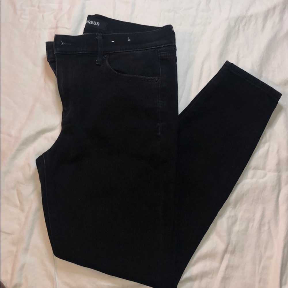 Express black leggings denim jeans